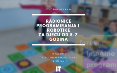 Radionice robotike i programiranja za djecu od 5 do 7 godina