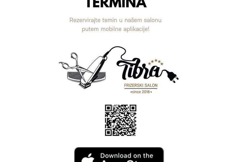 Mobilna aplikacija za TIBRA frizerski salon